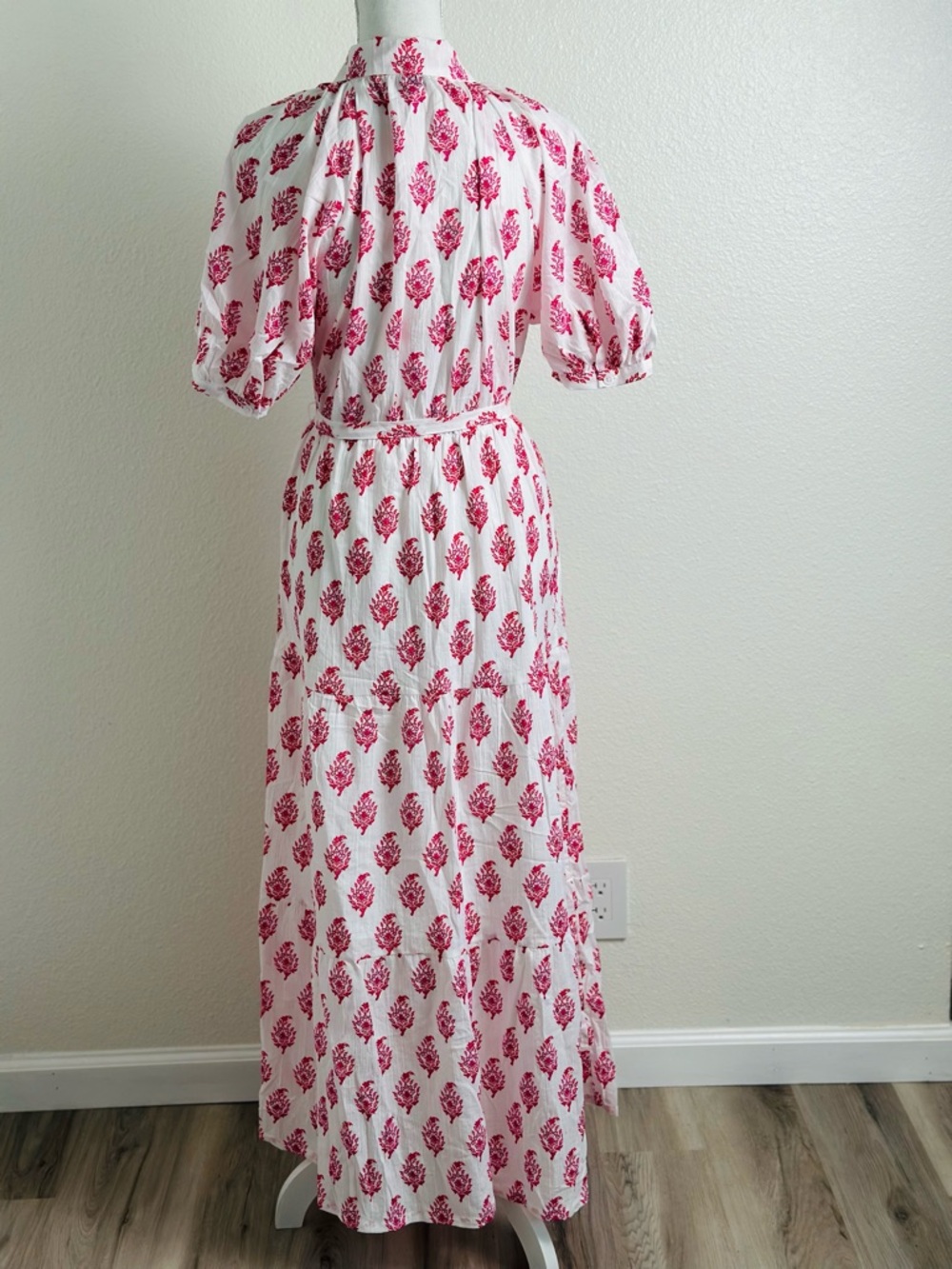Roller Rabbit x Target Women’s Bouquet Short Sleeve Maxi Dress In Pink Size M - Picture 4 of 10